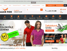 Tablet Screenshot of alexfox.cz